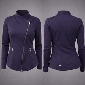 Lululemon Athletica Women's Purple Asymmetrical Zip Jacket